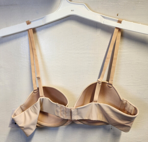 New Auden Women's Beige Underwire Lightly Line Bra Adjustable Straps Size 36A - Picture 5 of 5